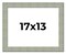 13x17 Sculpted Picture Frame with UV-Resistant Acrylic & Acid Free Backing, Available in 5 Finishes - Black, Blue, Gold, Silver, and White